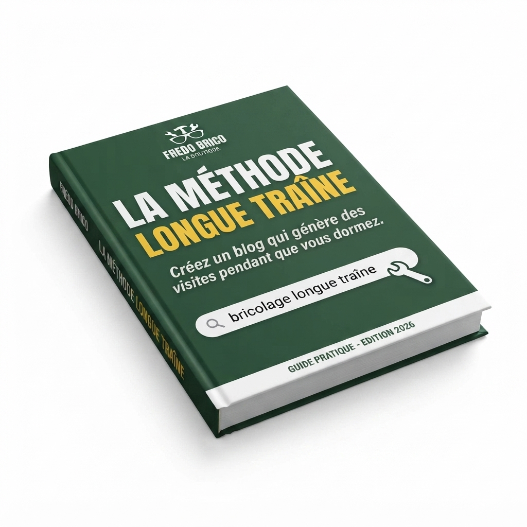 Livre e-book La Méthode Longue Traîne guide pratique SEO blogging édition 2026 Fredo Brico fond blanc